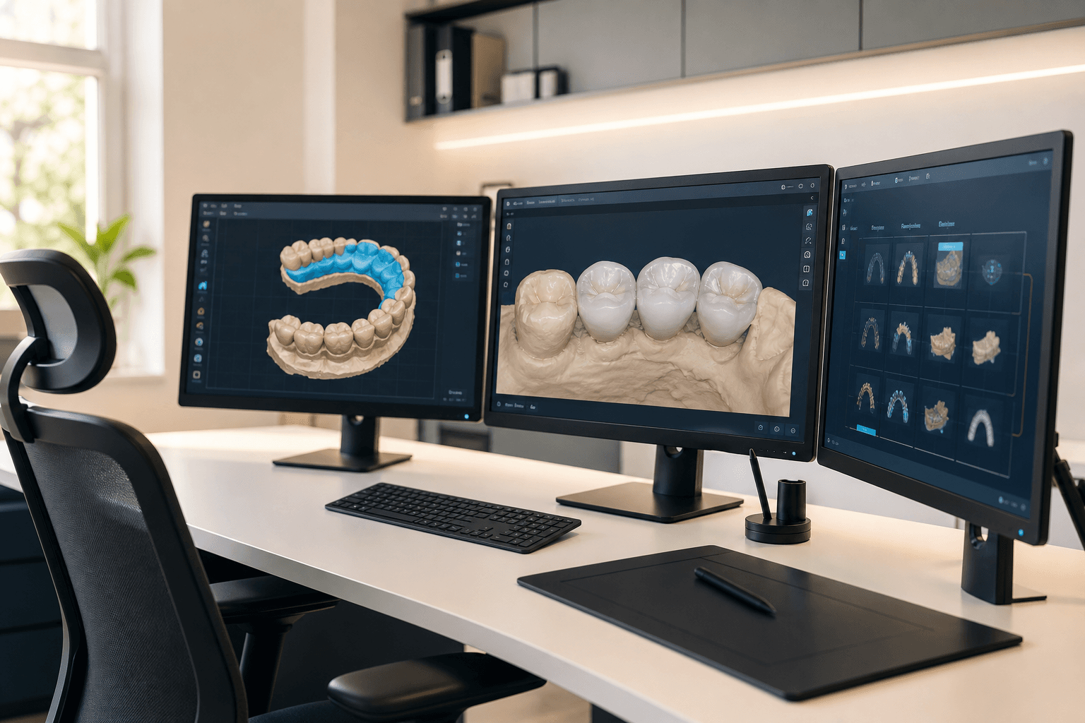 De-identified dental CAD contact and occlusion analysis